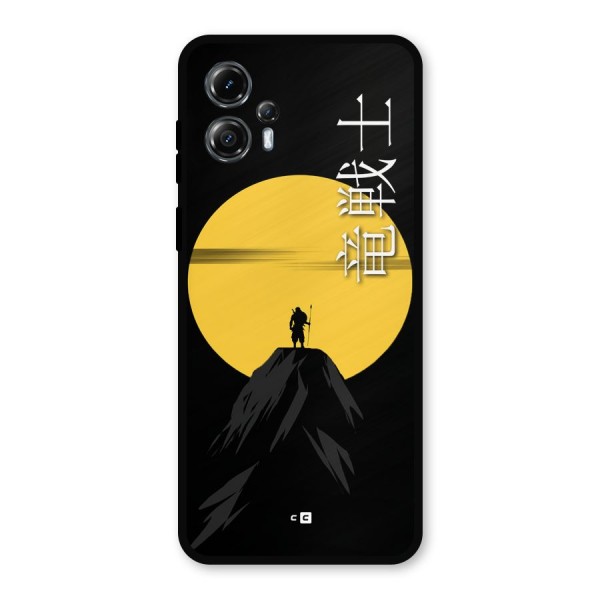 Night Warrior Metal Back Case for Moto G13