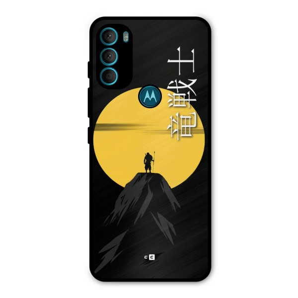 Night Warrior Metal Back Case for Moto G71 5G