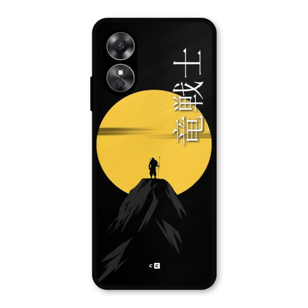 Night Warrior Metal Back Case for Oppo A17