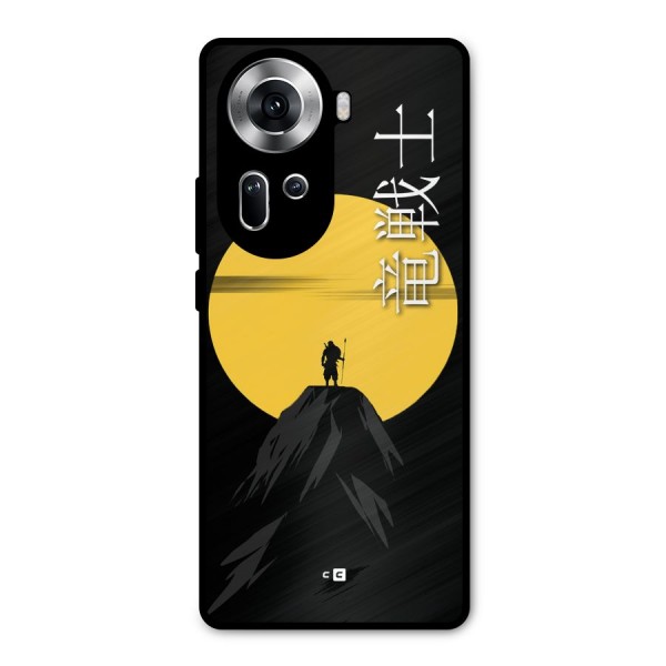 Night Warrior Metal Back Case for Oppo Reno11 5G