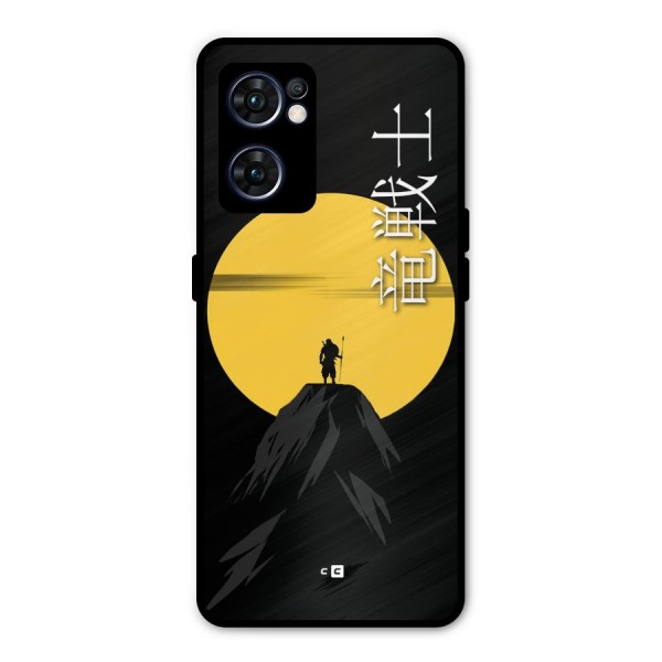 Night Warrior Metal Back Case for Oppo Reno7 5G