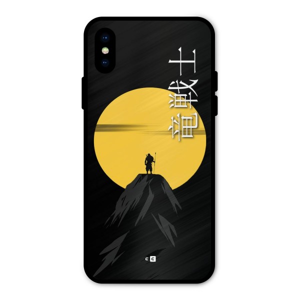 Night Warrior Metal Back Case for iPhone X