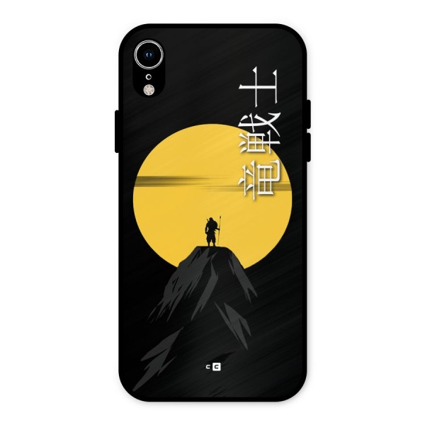 Night Warrior Metal Back Case for iPhone XR