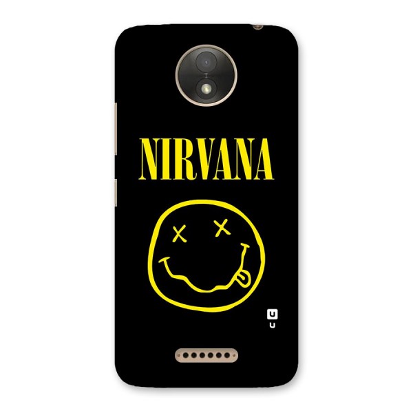 Nirvana Smiley Back Case for Moto C Plus