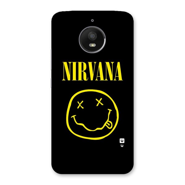 Nirvana Smiley Back Case for Moto E4 Plus