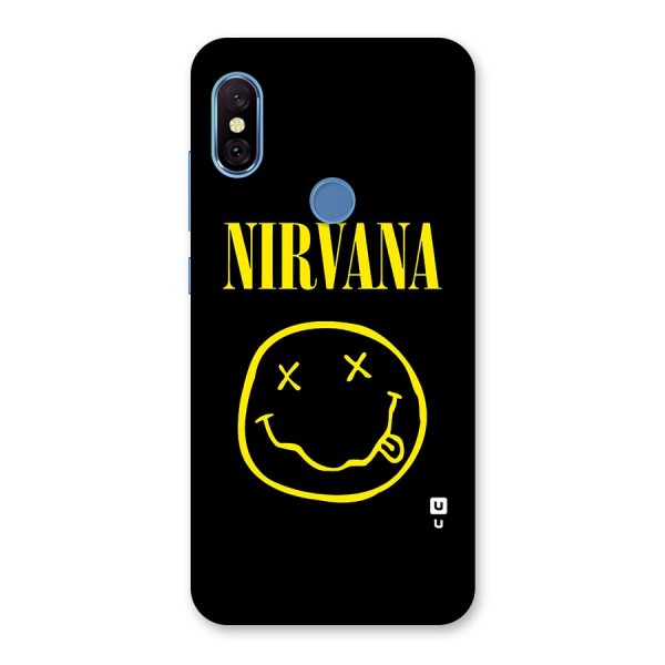 Nirvana Smiley Back Case for Redmi Note 6 Pro