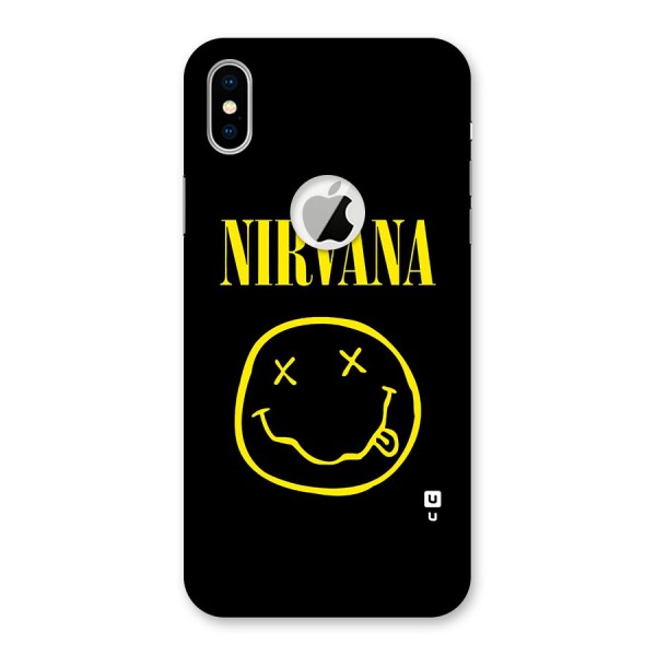 Nirvana Smiley Back Case for iPhone XS Logo Cut