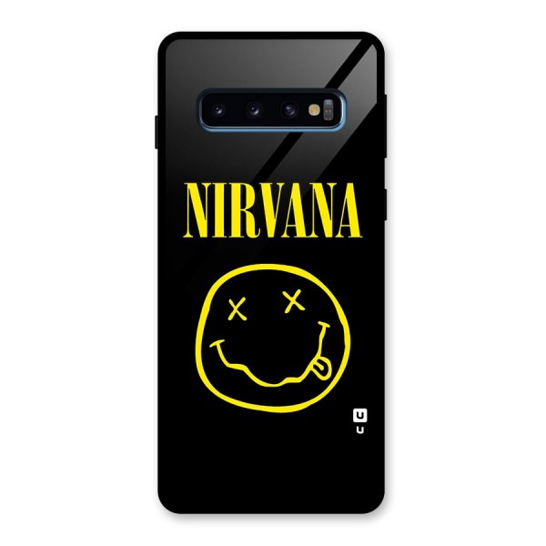 Nirvana Smiley Glass Back Case for Galaxy S10