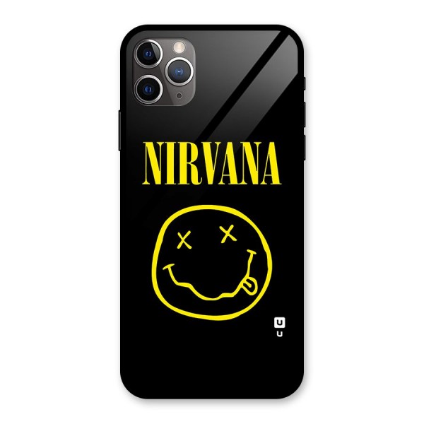 Nirvana Smiley Glass Back Case for iPhone 11 Pro Max