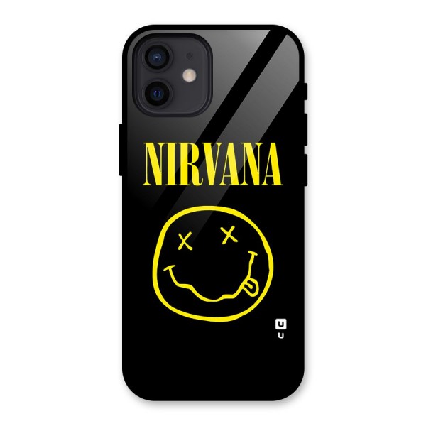 Nirvana Smiley Glass Back Case for iPhone 12