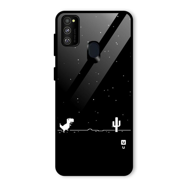 No Connection Night Glass Back Case for Galaxy M21