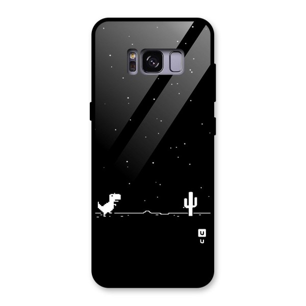 No Connection Night Glass Back Case for Galaxy S8