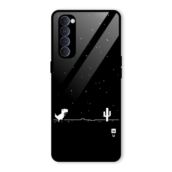 No Connection Night Glass Back Case for Oppo Reno4 Pro