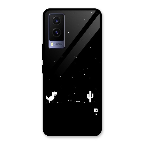 No Connection Night Glass Back Case for Vivo V21e 5G