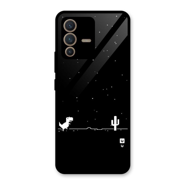 No Connection Night Glass Back Case for Vivo V23 5G