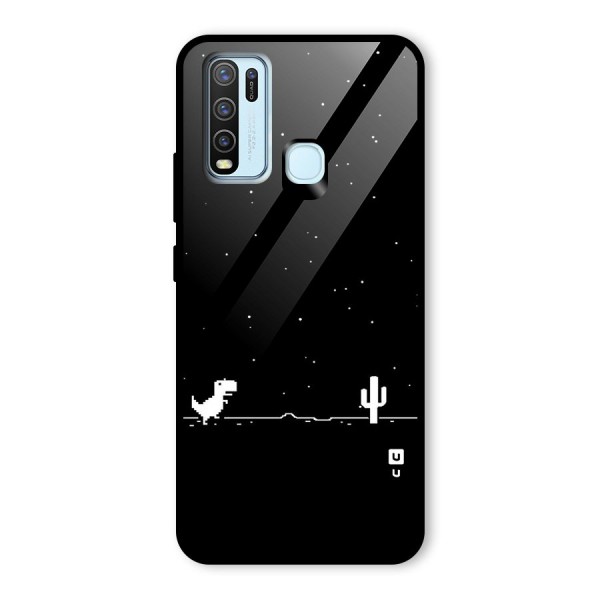 No Connection Night Glass Back Case for Vivo Y30