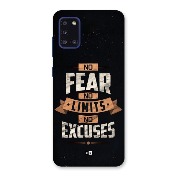 No Excuse Back Case for Galaxy A31