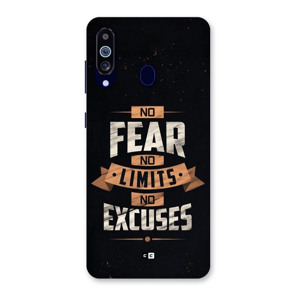 No Excuse Back Case for Galaxy A60