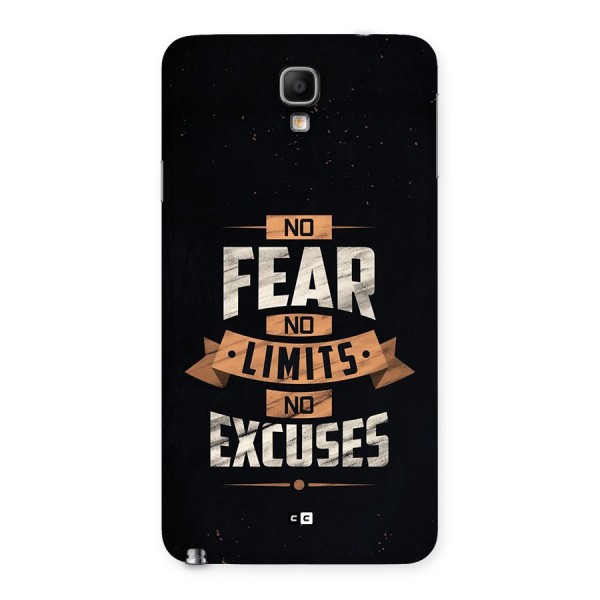 No Excuse Back Case for Galaxy Note 3 Neo