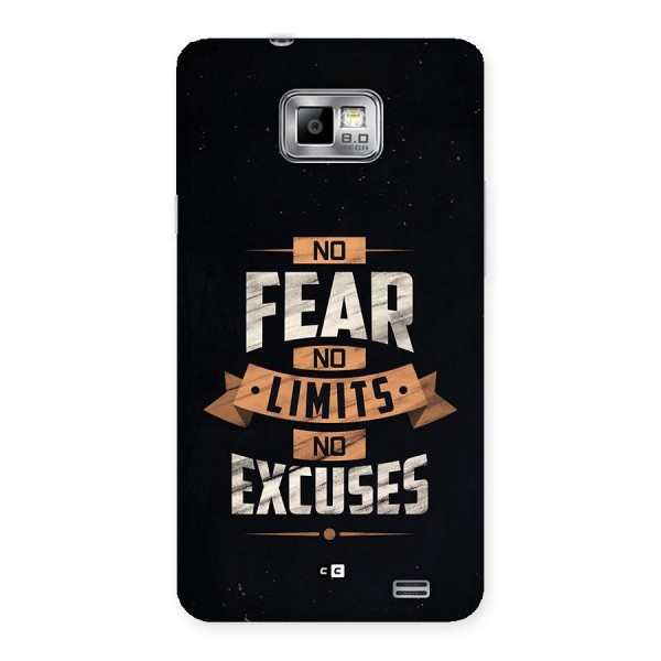 No Excuse Back Case for Galaxy S2