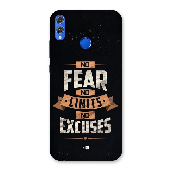 No Excuse Back Case for Honor 8X