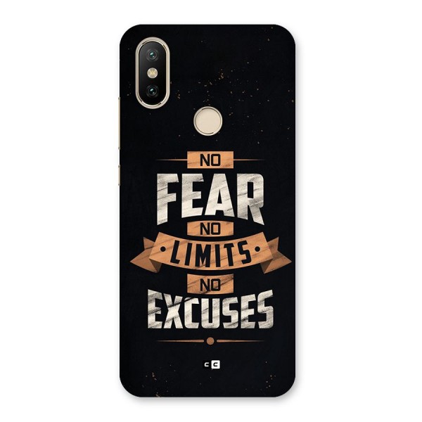 No Excuse Back Case for Mi A2