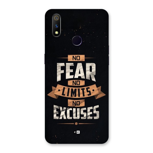 No Excuse Back Case for Realme 3 Pro