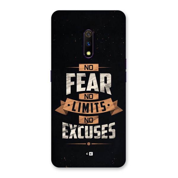 No Excuse Back Case for Realme X