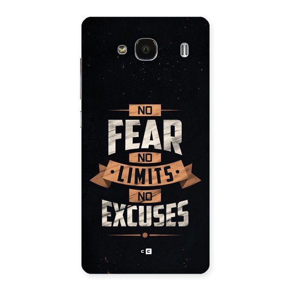 No Excuse Back Case for Redmi 2s