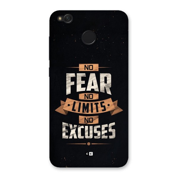 No Excuse Back Case for Redmi 4