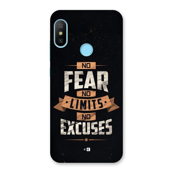 No Excuse Back Case for Redmi 6 Pro