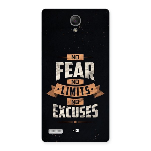 No Excuse Back Case for Redmi Note