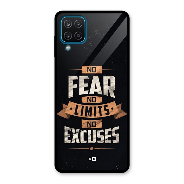 No Excuse Glass Back Case for Galaxy A12