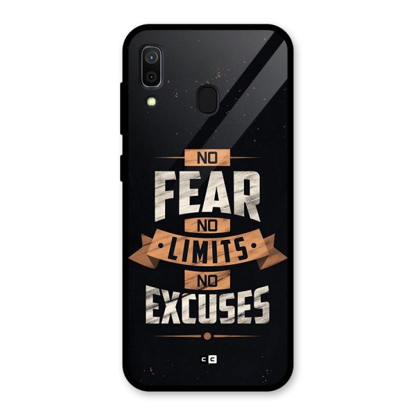 No Excuse Glass Back Case for Galaxy A30