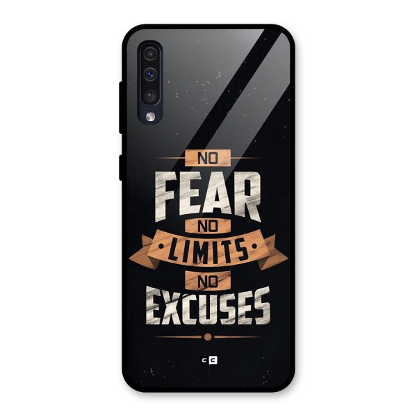 No Excuse Glass Back Case for Galaxy A50