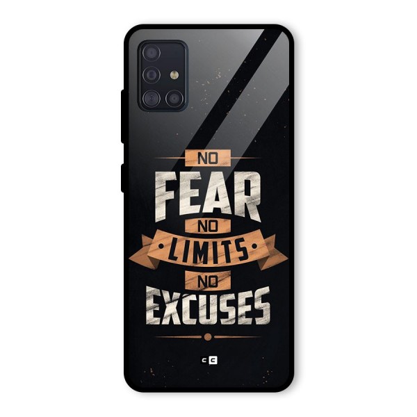 No Excuse Glass Back Case for Galaxy A51