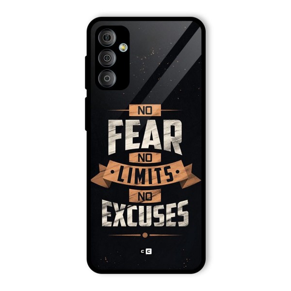 No Excuse Glass Back Case for Galaxy F23