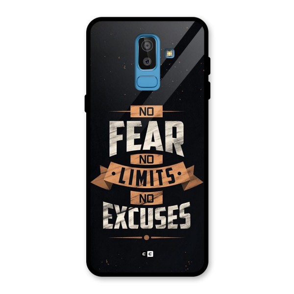 No Excuse Glass Back Case for Galaxy J8