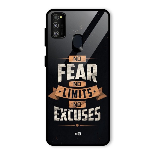 No Excuse Glass Back Case for Galaxy M21