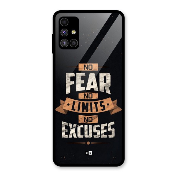 No Excuse Glass Back Case for Galaxy M51