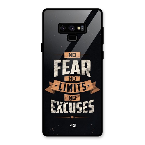 No Excuse Glass Back Case for Galaxy Note 9