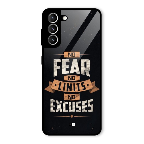 No Excuse Glass Back Case for Galaxy S21 5G