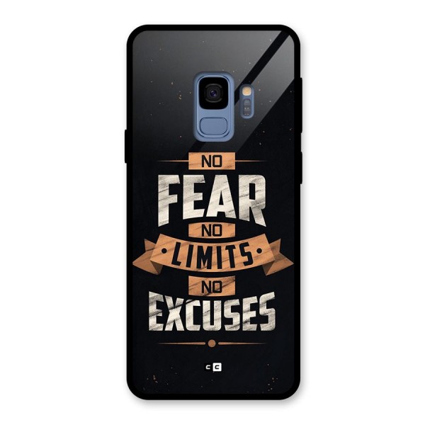 No Excuse Glass Back Case for Galaxy S9