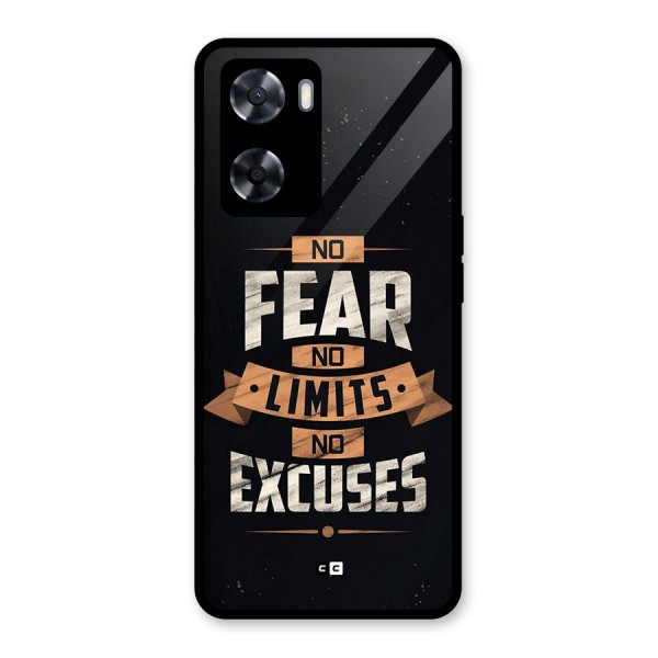 No Excuse Glass Back Case for Oppo A57 2022