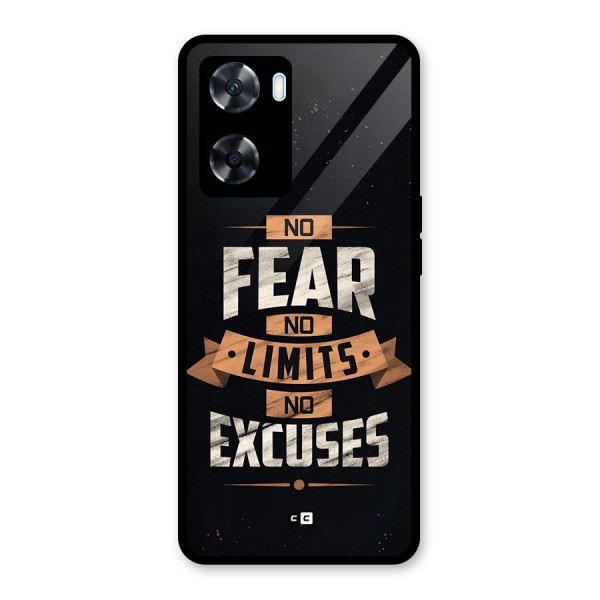 No Excuse Glass Back Case for Oppo A77s