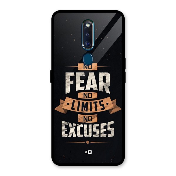 No Excuse Glass Back Case for Oppo F11 Pro