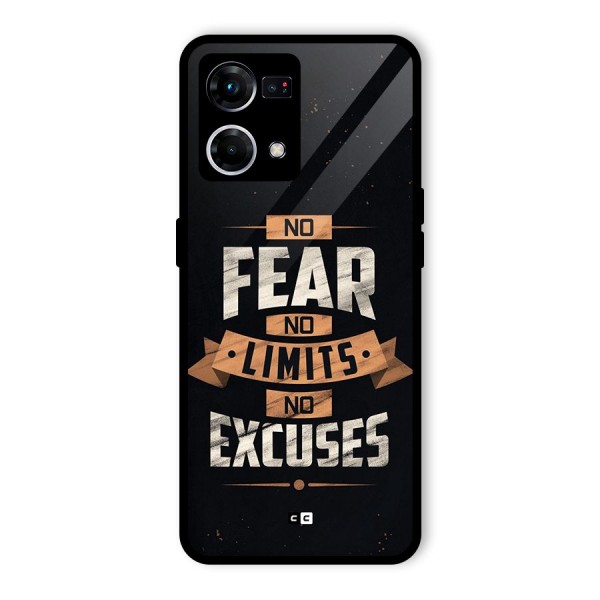 No Excuse Glass Back Case for Oppo F21 Pro 4G