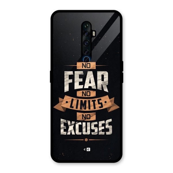 No Excuse Glass Back Case for Oppo Reno2 F