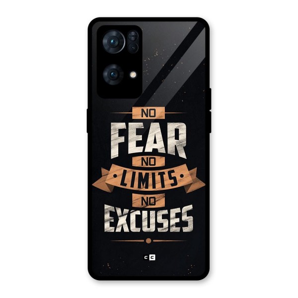 No Excuse Glass Back Case for Oppo Reno7 Pro 5G