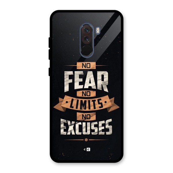 No Excuse Glass Back Case for Poco F1